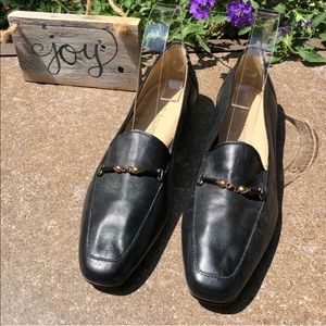 Enzo Angiolini loafers with gold accent